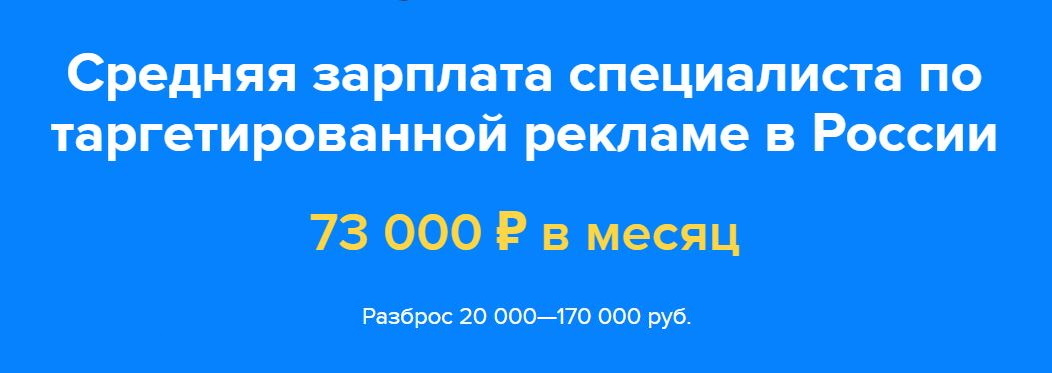 Средняя зарплата  таргетолога в России